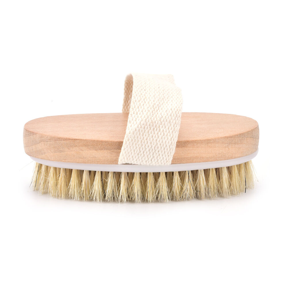 New 1pc dry skin body natural bristle brush soft spa brush bath massager home BD