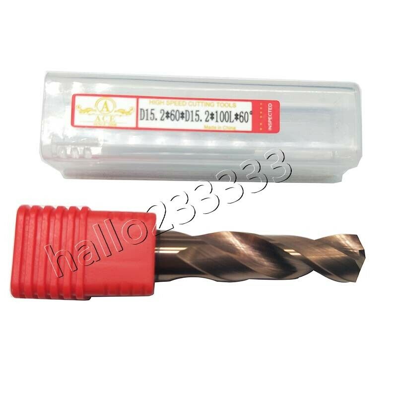 Φ15.2*60*100 2F cemented carbide alloy drill Bit Tungsten steel CNC 15.2mm drill