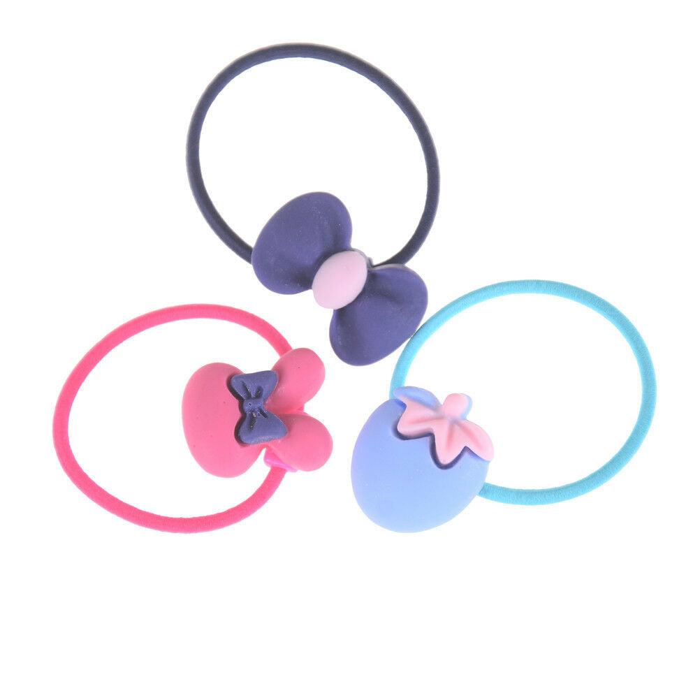 20X Mixed Baby Hair Ropes Girls Hair Accessories Children Elastic Hair Bands`CH