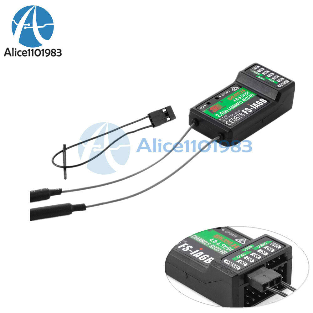 2PCS Flysky 2.4G FS-iA6B 6 CH Remote Control Receiver for GT2E GT2F GT2G RC285