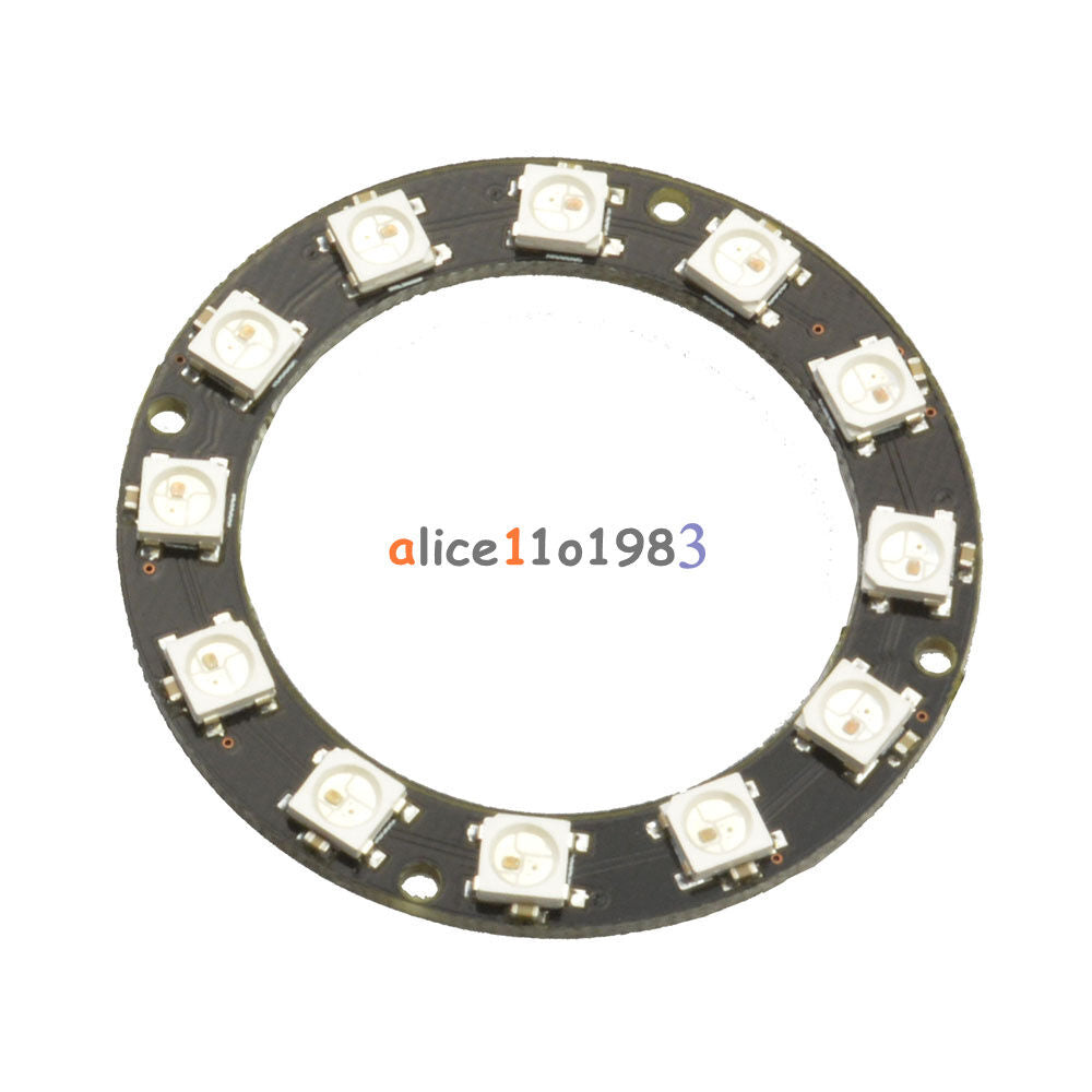 WS2812 5050 12-Bit RGB LED Ring Round Decoration Bulb Perfect For Arduino