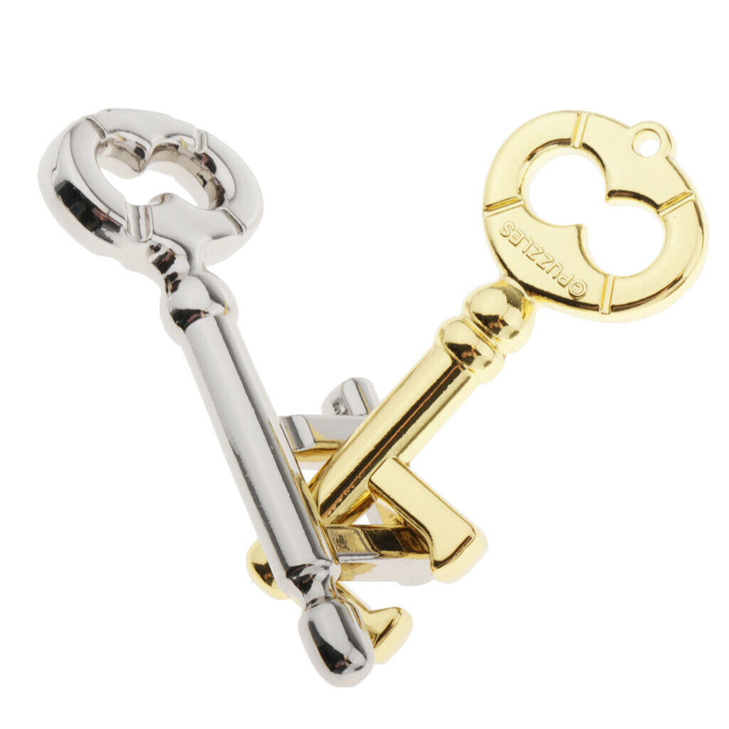 Alloy Classic Ultimate IQ Test Interlock Keys Puzzle Educational Trick Toys