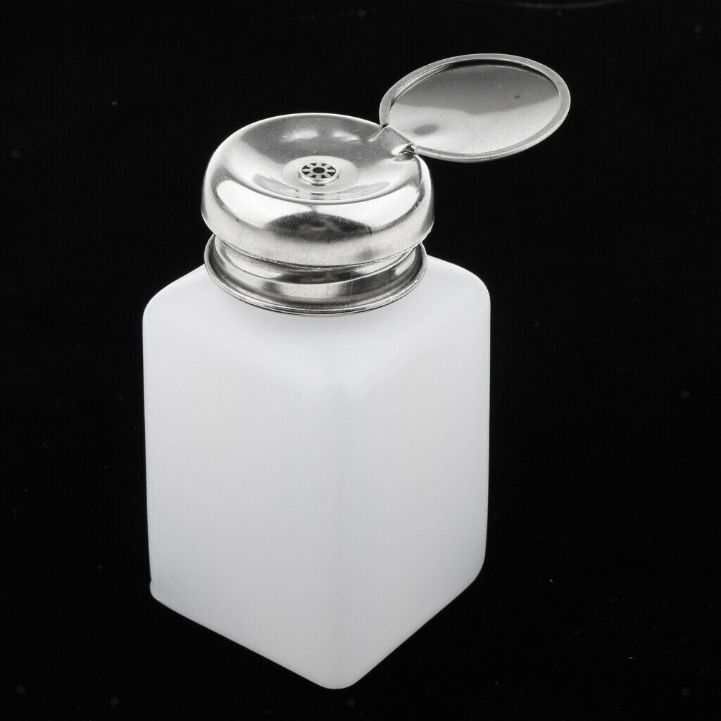 2X 2 Pcs Nail Polish Remover Pump Dispenser Press Bottle Empty Container  200ml