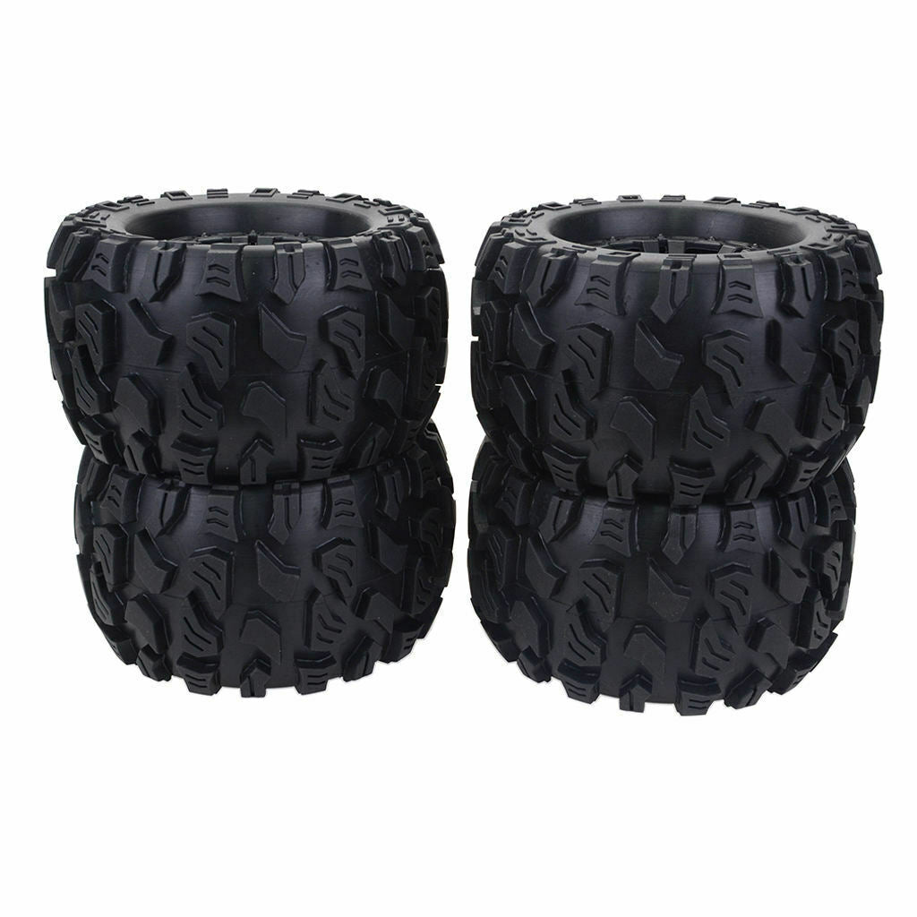 4 x 120mm Rubber Tire Rim Tire Car Tire Set for 1:10 HSP Wltoys RC Car