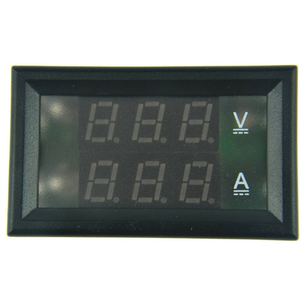 DC 4.5-30V 0-50A Red Led Dual Panel Voltmeter Volt AmMeter with 50A 75mV Shunt