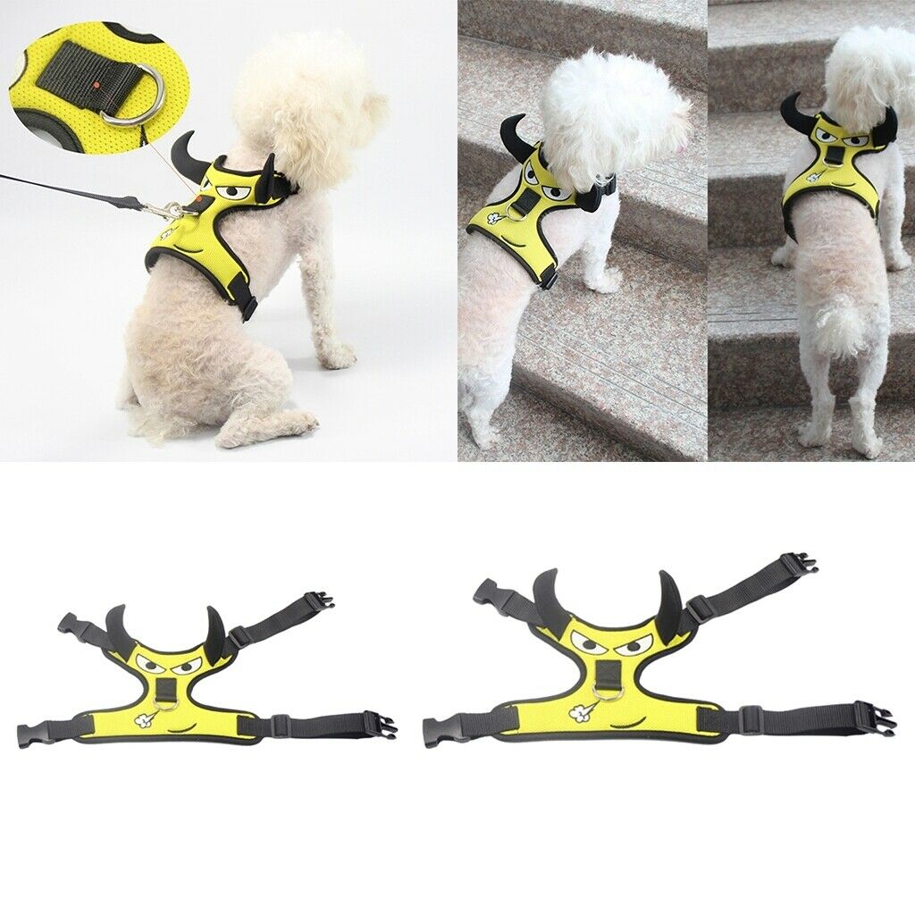 Nylon Small Pet Dog Harness Vest For Pet Walking Outdoor Outfits  XS