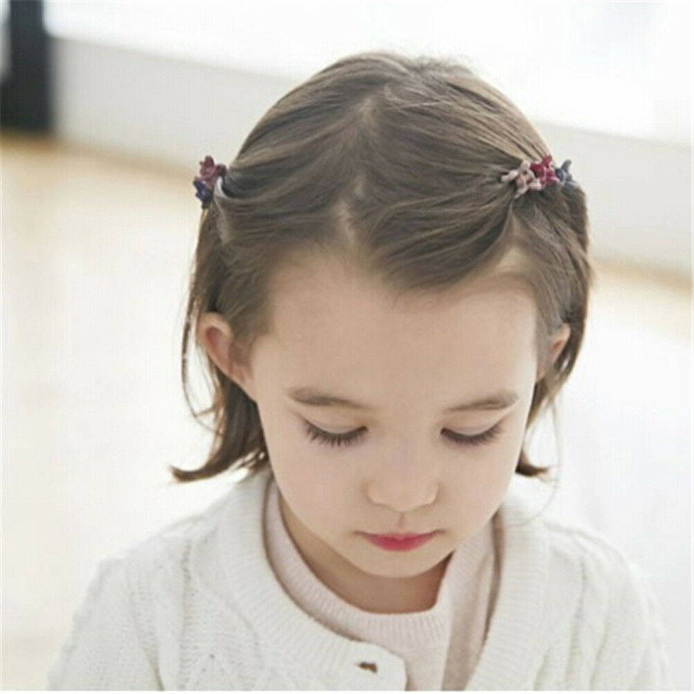 50 PCS Kids Baby Plastic Girls Hairpins Mini Claw Hair Clips Clamp Flower_DD
