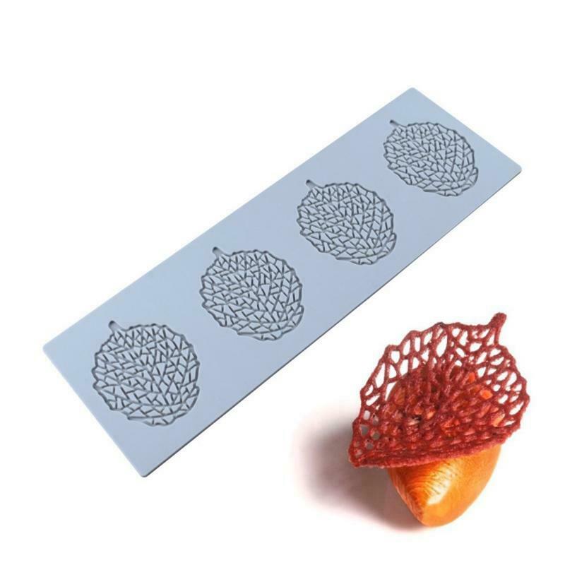 5pcs/set Coral Leaf Lace Mat Cake Mold Sugar Craft Silicone Pad Fondant Mould