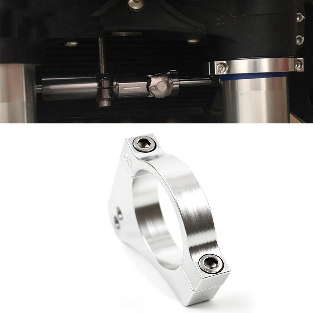 27mm CNC Motorcycle Steering Damper Fork Frame Mounting Clamp Bracket Universal