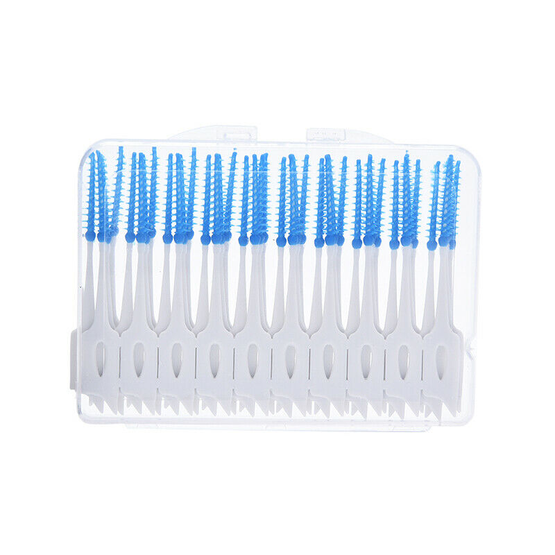 40PCS Clean Tooth Floss Head Hygiene Dental Plastic Interdental Brush Too.l8