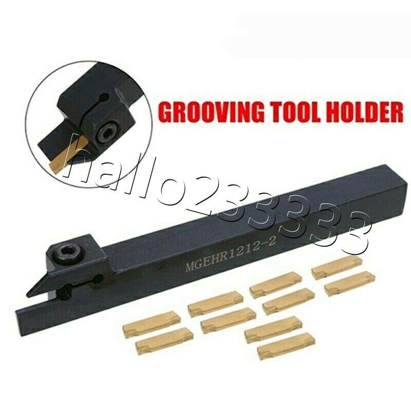 MGEHR1212-2  Lathe Cutter External Grooving Turning Tool Holder+MGMN200 Inserts