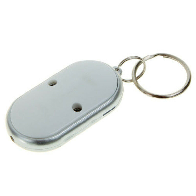 Anti-Lost Key Finder Whistle Beep Sound Control LED Torch Find Locator Keychain