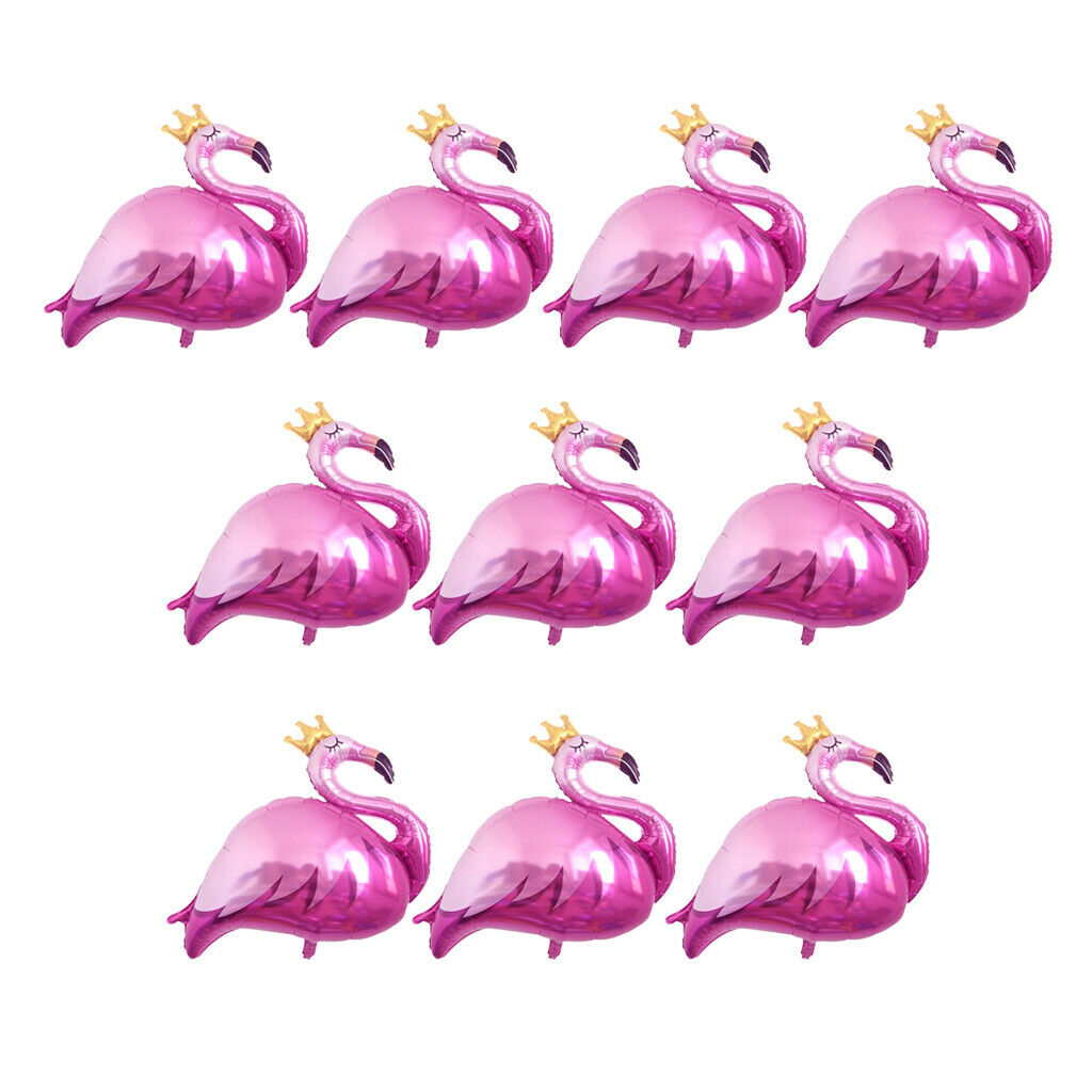Lots 10 Flamingo Bird Mylar Foil Balloons Birthday Party Holiday Ornaments