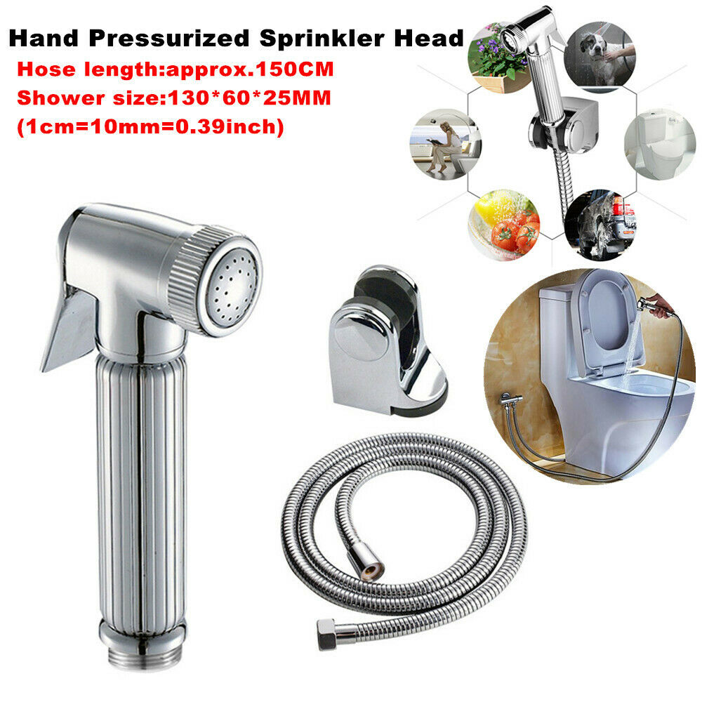 3PCS Handheld Pressurized Sprinkler Head Bidet Spray Wash Shower Cleaning Kit