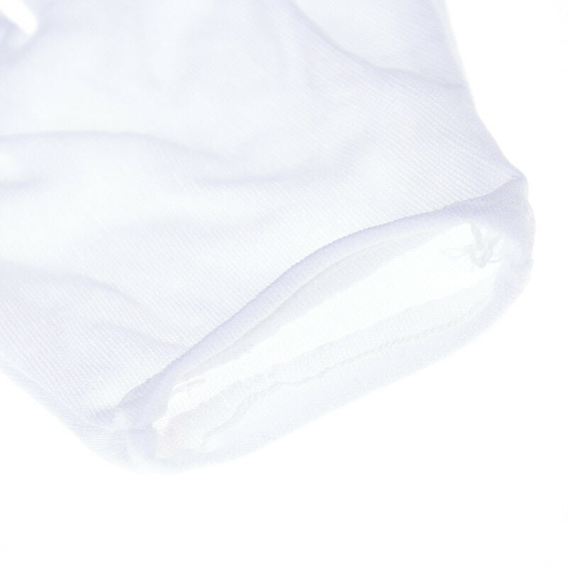 1Pair Hip hop Performance White Gloves Cotton Magician Costume Party Hall.l8