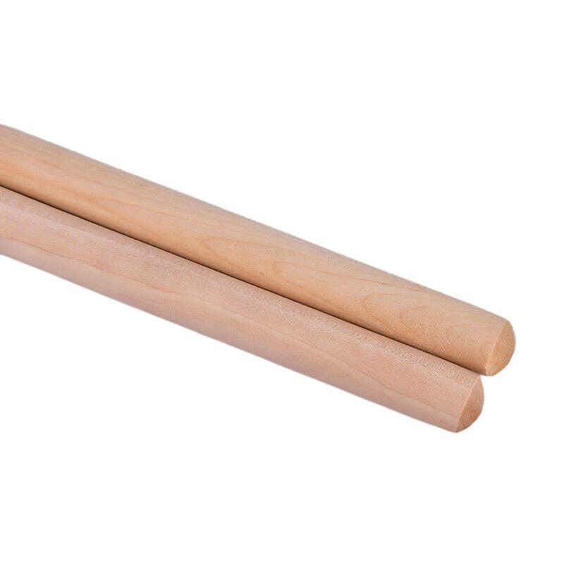 1Pair Lightweight Music Children Maple Wood Oval Tip Drum Sticks AccessoriesDD