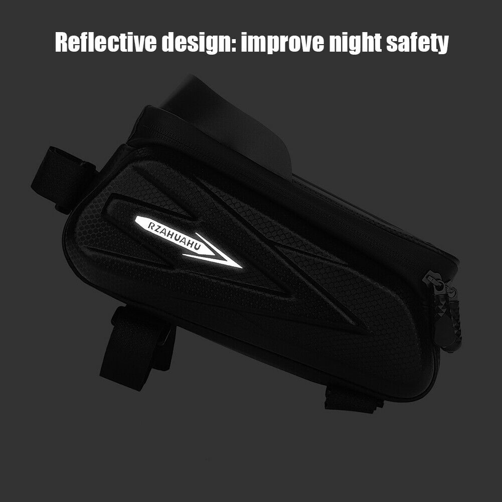 Bicycle Bags Front Frame Touch Screen Waterproof MTB Road Bike Top Tube Pouch @