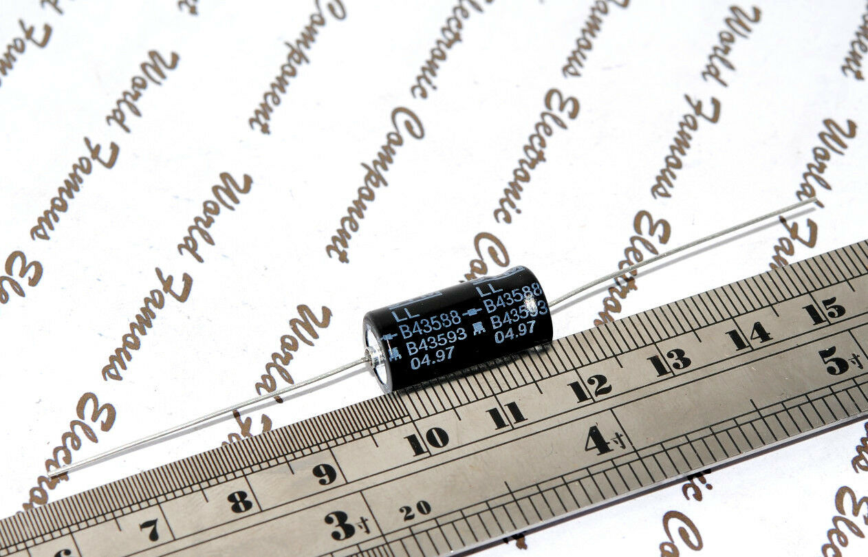 2pcs - SIEMENS (EPCOS) 4.7uF (4.7µF 4,7µF) 350V Axial Capacitor-B43588-C4475-T