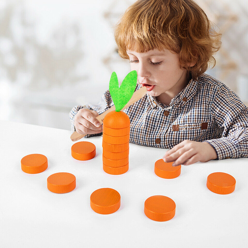 Wood Simulation Radish Early Learning Balancing Toys Gift for Boys Girls