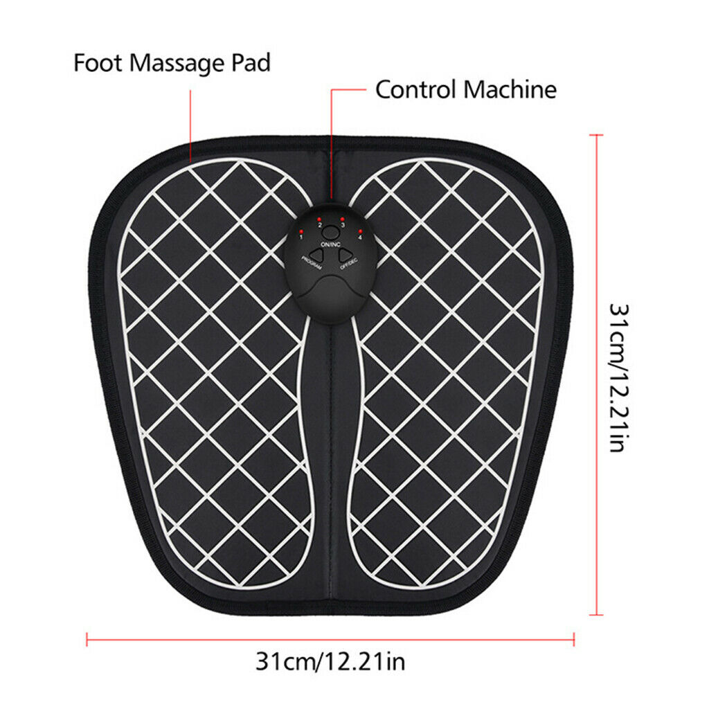 2pcs Electric Foot Massager Mat Vibration Acupoints Massager Relieve Fatigue
