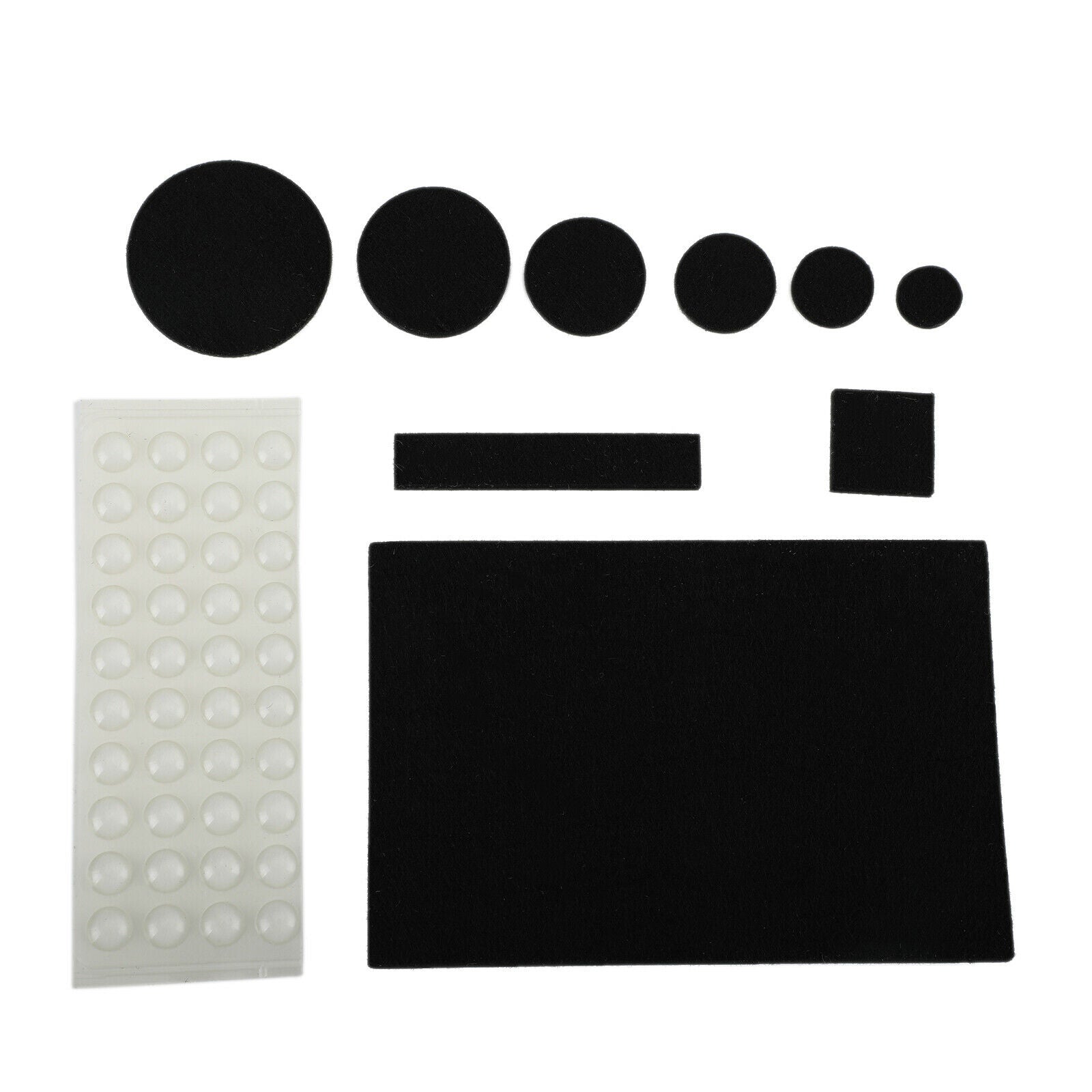300Pcs Furniture Pads Chair Leg Floor Protectors Felt Pads Hardwood Floors Black