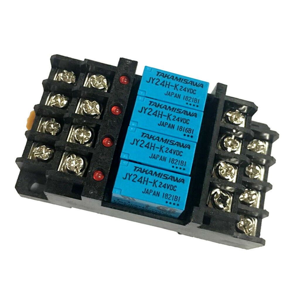 G6B-4BND 24V DC Coil Relay Terminal Block, 250VAC 30VDC 5A, Use with JY24H-K