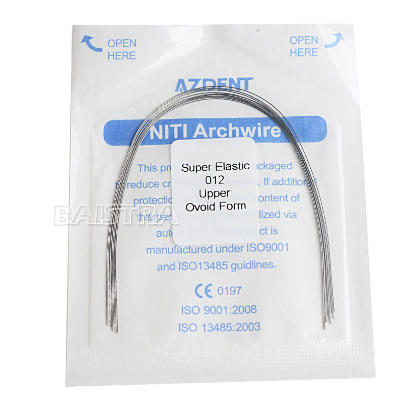 100X Dental Orthodontic Super Elastic Niti Round Arch Wires 0.012 Upper