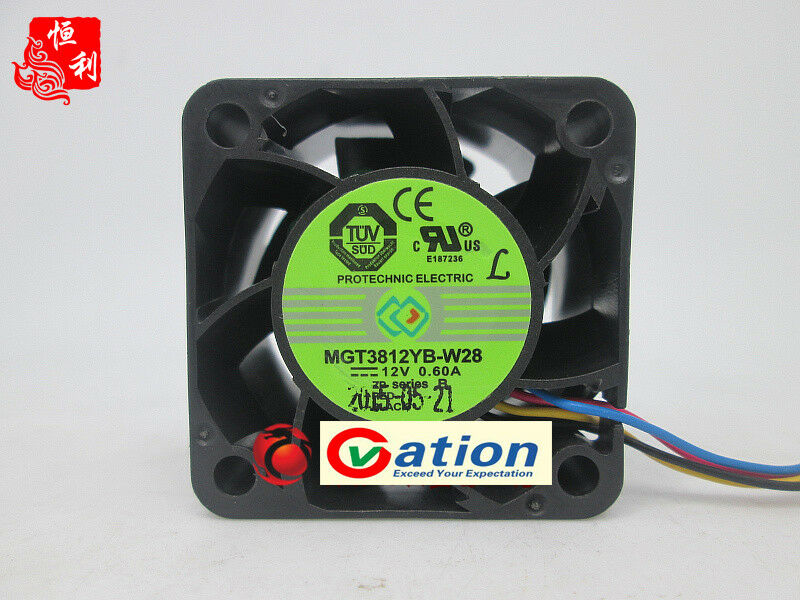 For Magic MGT3812YB-W28 fan 38*38*28mm DC12V 0.60A 4pin