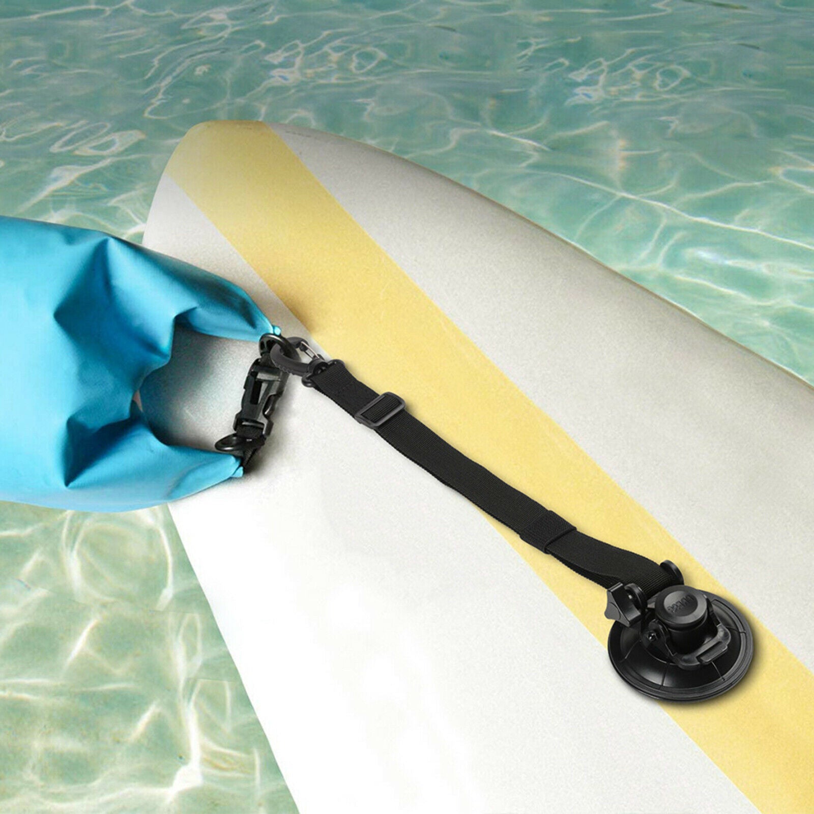 Suction Cup Anchor with Securing Hook Strap as Car Side Awning for RV Boat
