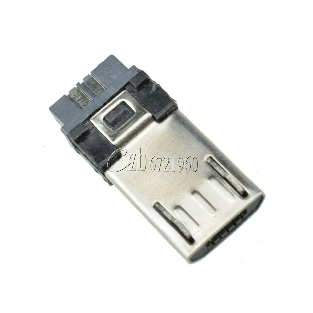 10Pcs Micro USB 5pin B Type male Jack Socket Connector for Phone
