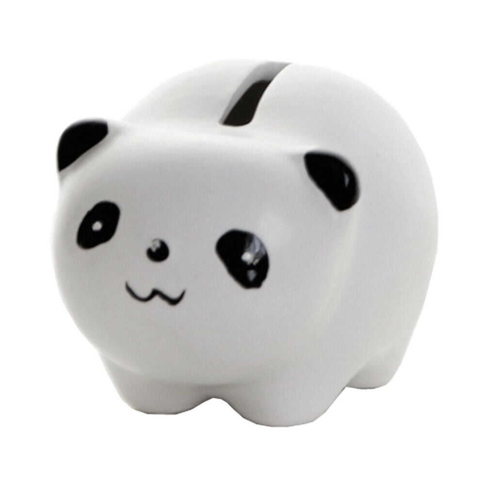 Cute Cartoon Animals Design Ceramic Money Saving Bank White Panda