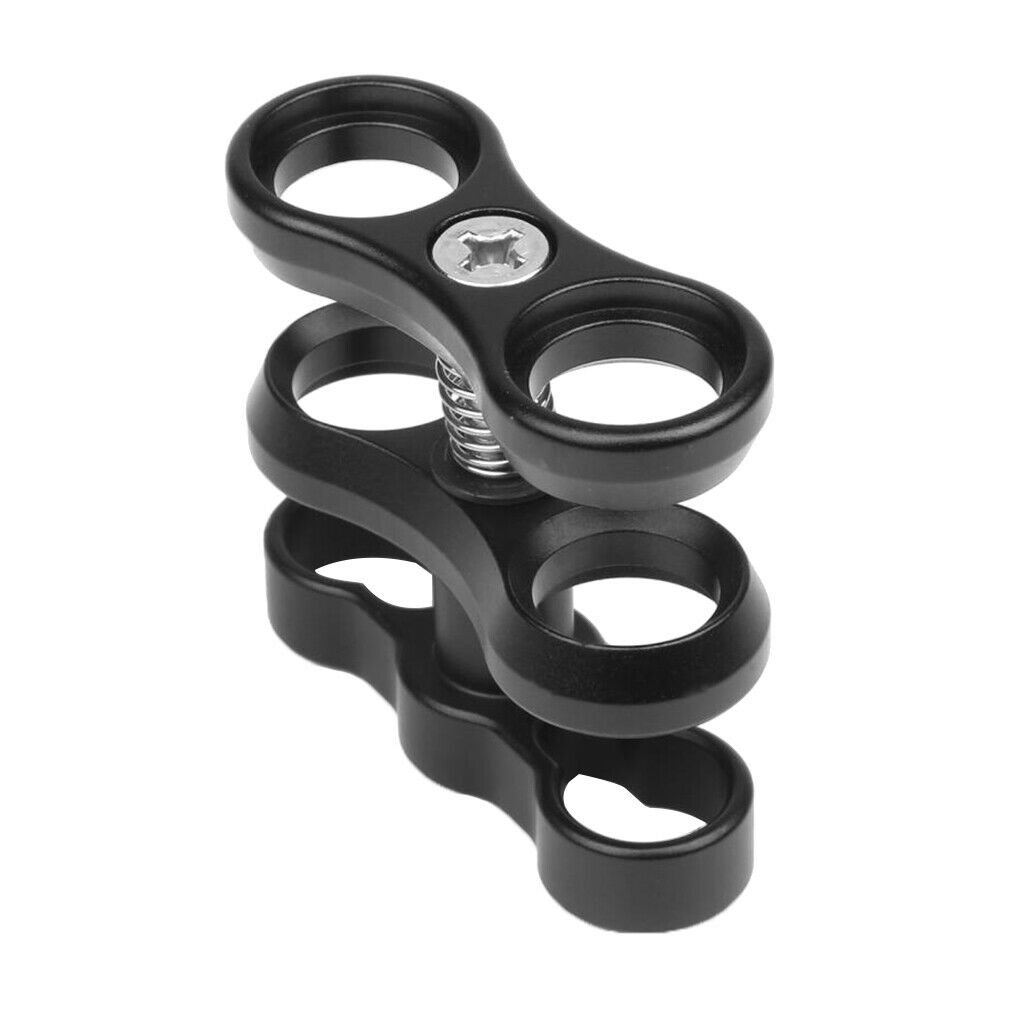 2x 360 Degree Aluminum Alloy Diving Ball Clamp Clip for Action Sports Camera