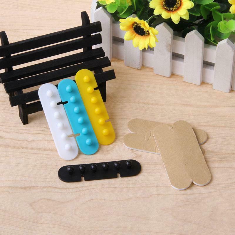 1Pair Wire Storage Device Cable Winder Plug Holder Organizer Management Desk