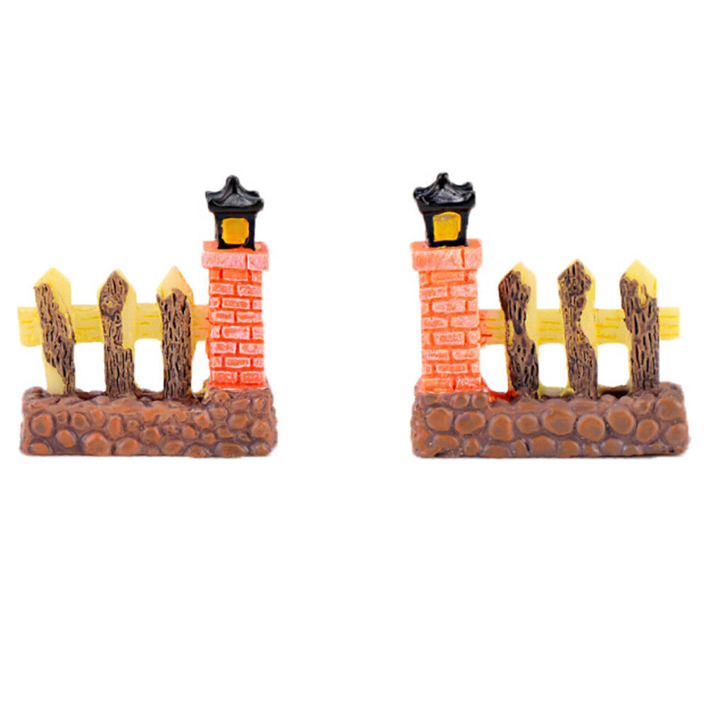 Fence gate Miniatures For Fairy Garden Gnomes Moss Terrariums Decoratio.l8