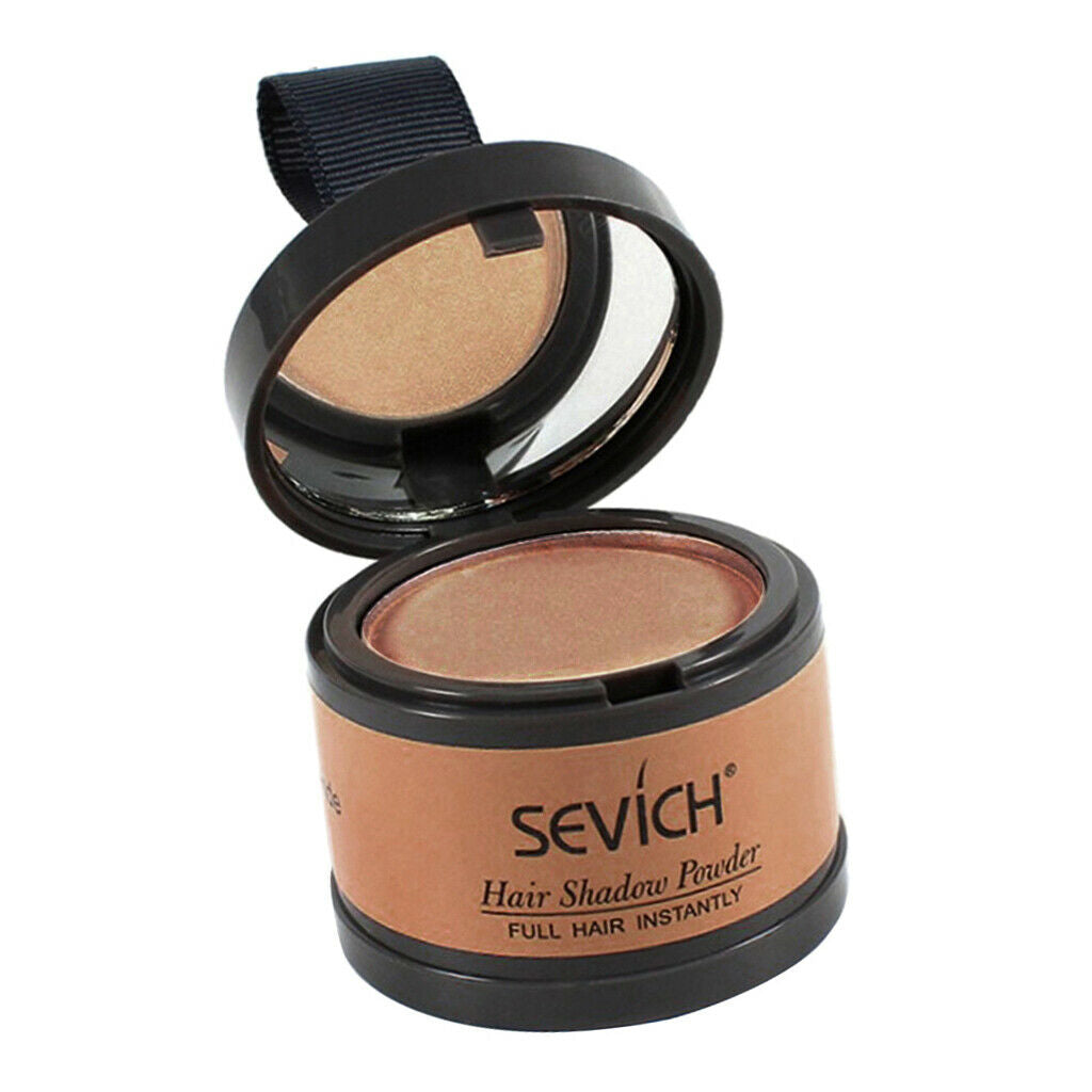 Smooth Hairline Forehead Powder with Mirror Hair Roots Cover Brown