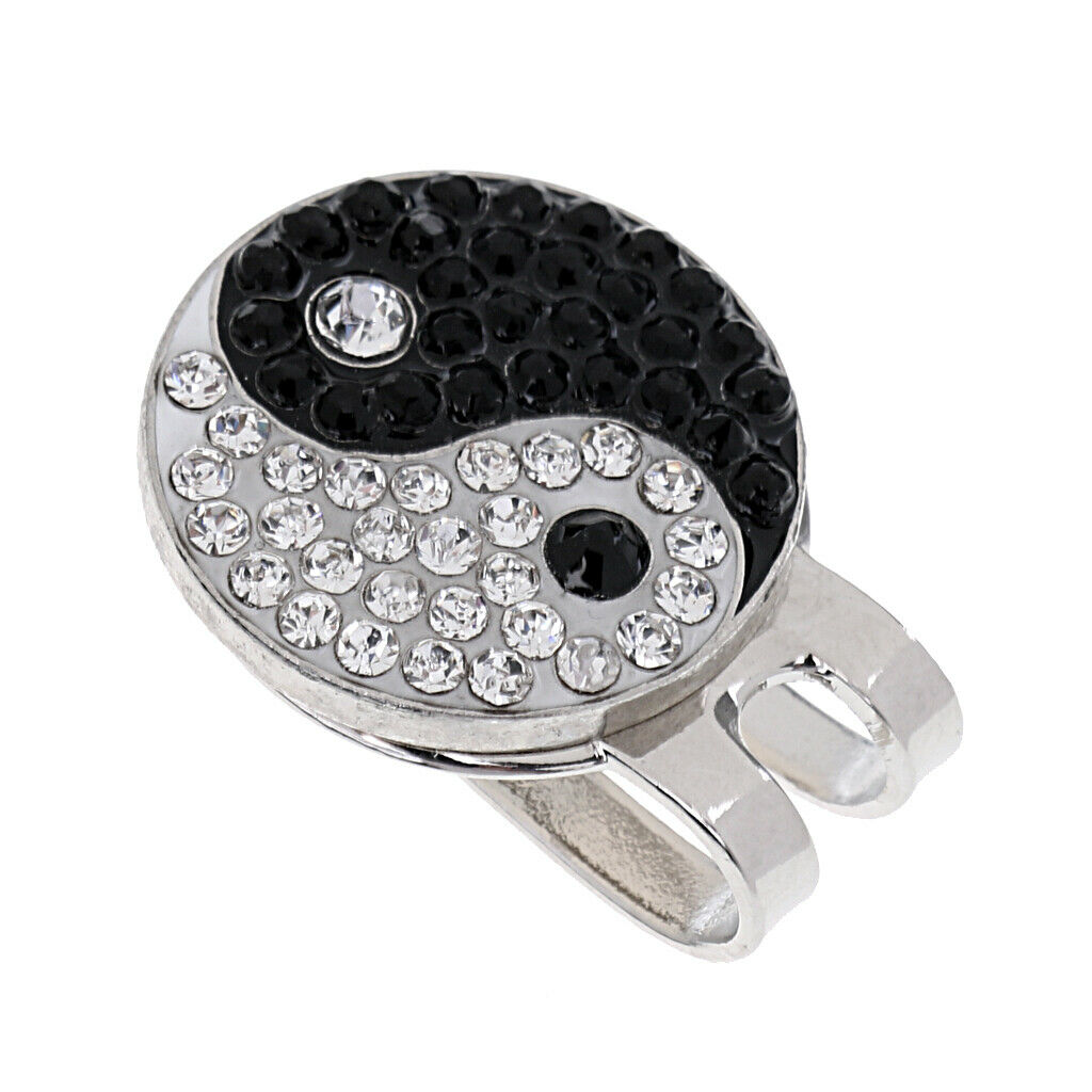Sturdy Yin Yang Magnetized Hat Clip Golf Ball Marker Fit for Golf   Visor