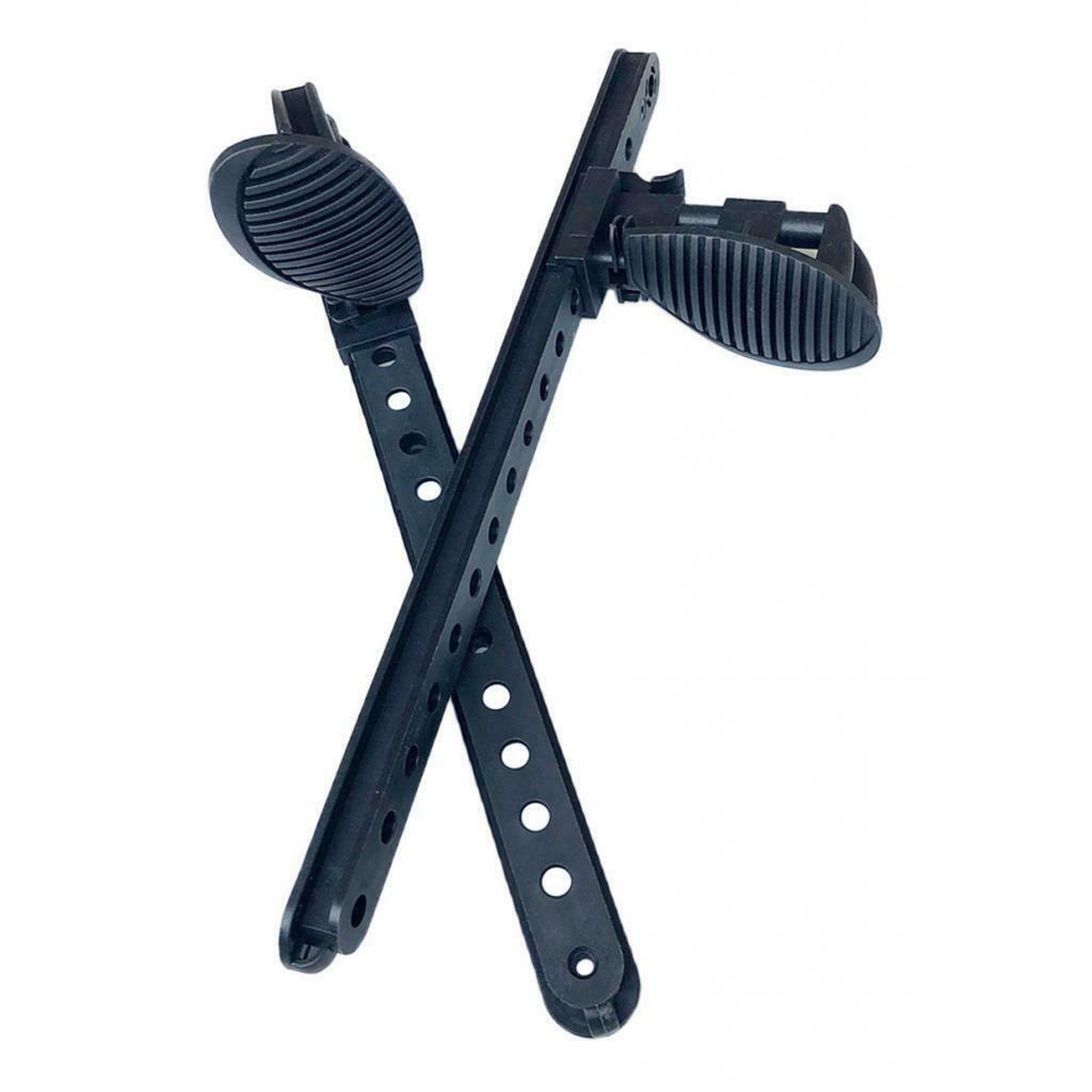 1 Pair Kayak Foot Pegs Canoe Pedal   Lock Design 16inch Hands-Free