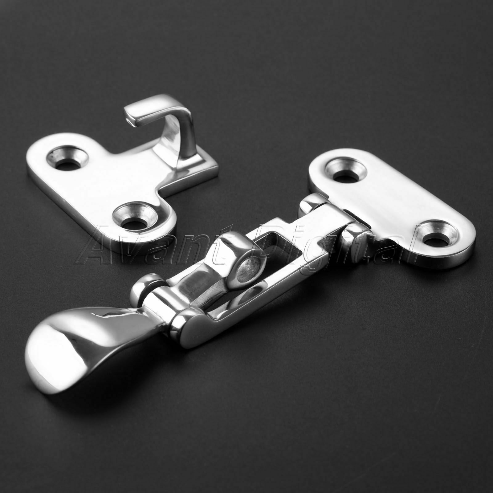 105x50mm 4.13x1.97" Stainless Steel 316 Boat Anti-Rattle Latch Fastener Buckles