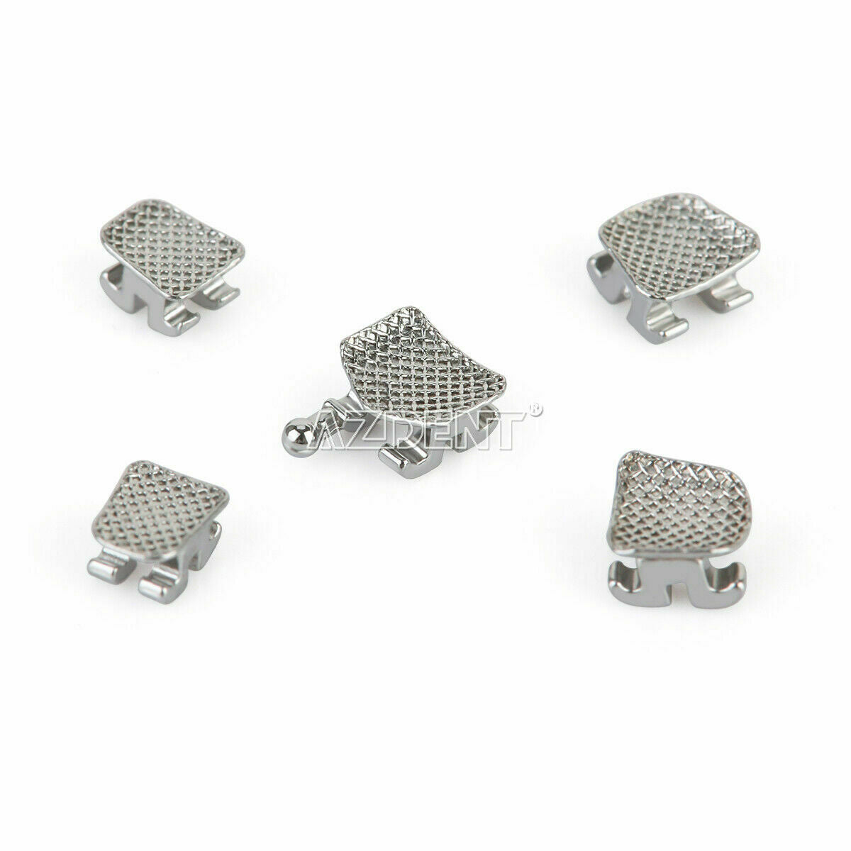 20 Packs AZDENT Dental Orthodontic Metal Brackets Braces Mini MBT.022 Hooks 3