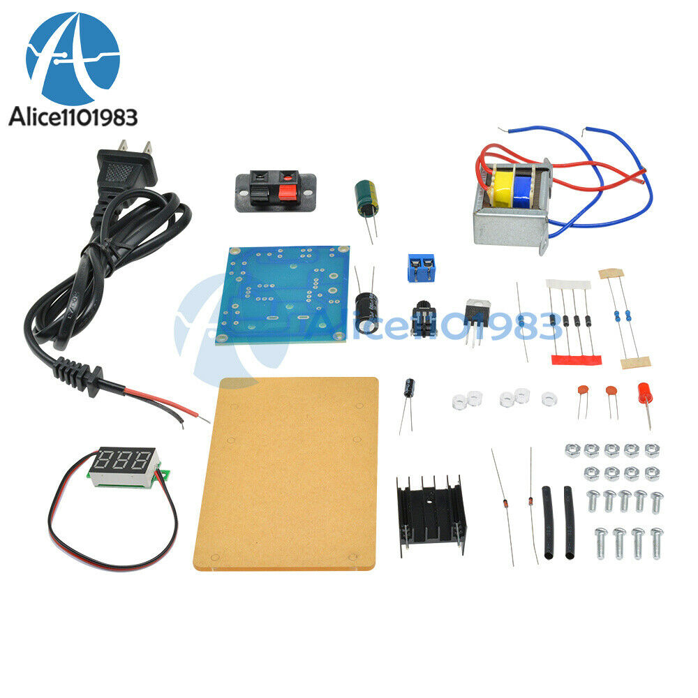Continuously Adjustable Regulated DC Power Supply DIY Kit LM317 1.25-12V