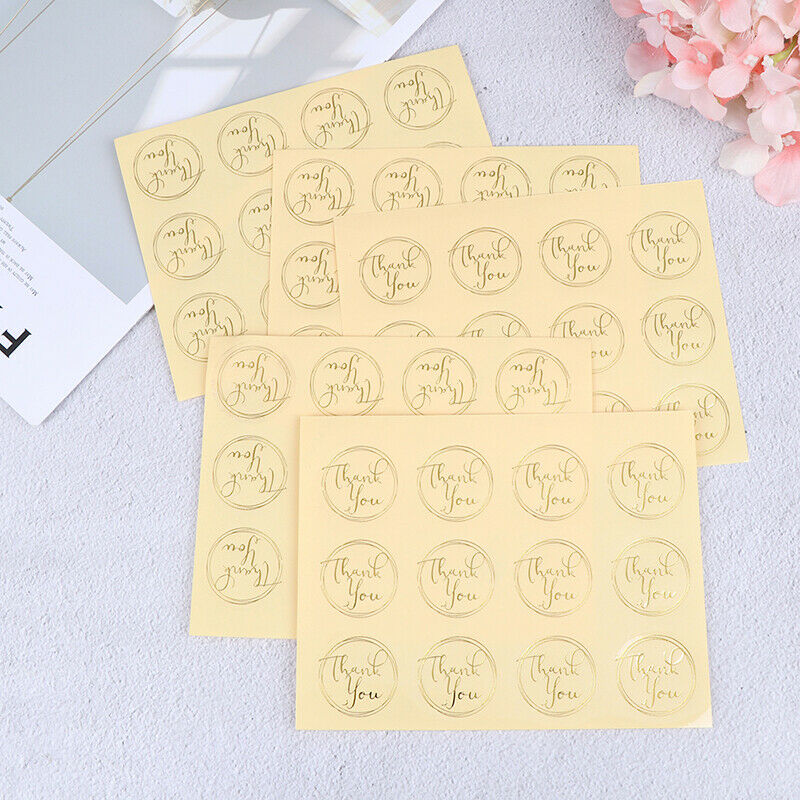 120pcs Transparent Round Thank You Sealing Stickers Baking DIY Gift Box L.l8