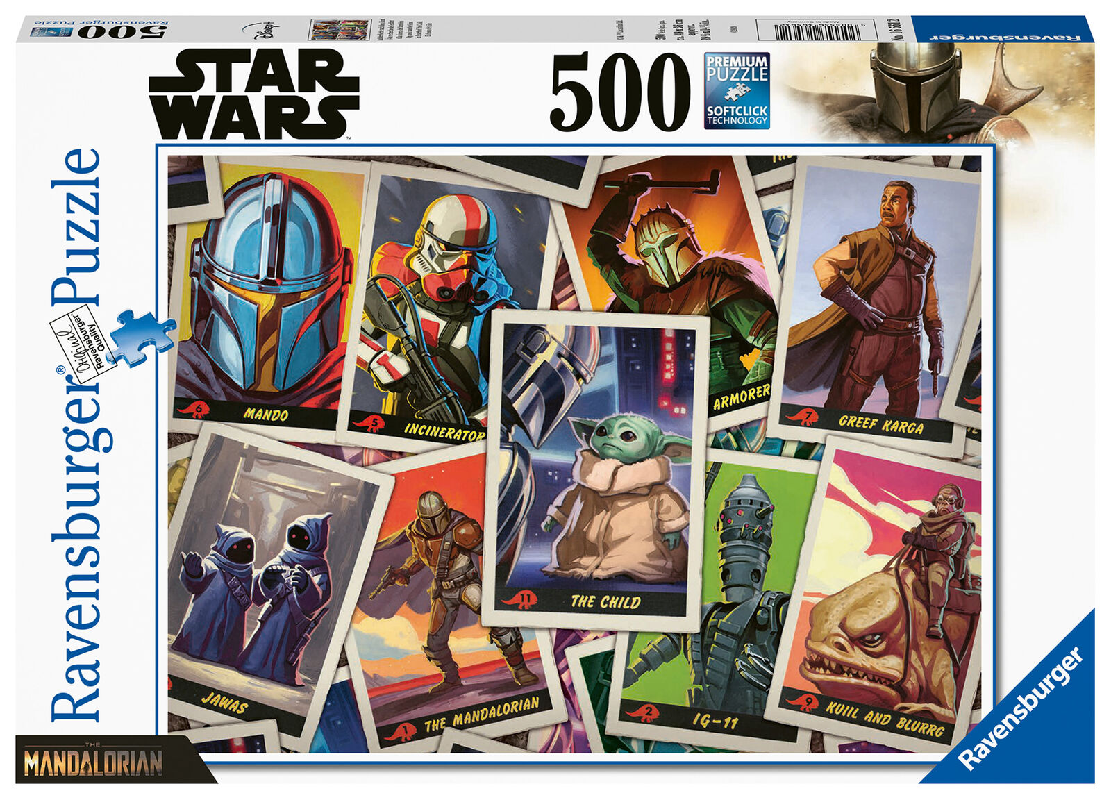 16561 Ravensburger Star Wars The Mandalorian "the Child" Jigsaw Puzzle 500pc 10+
