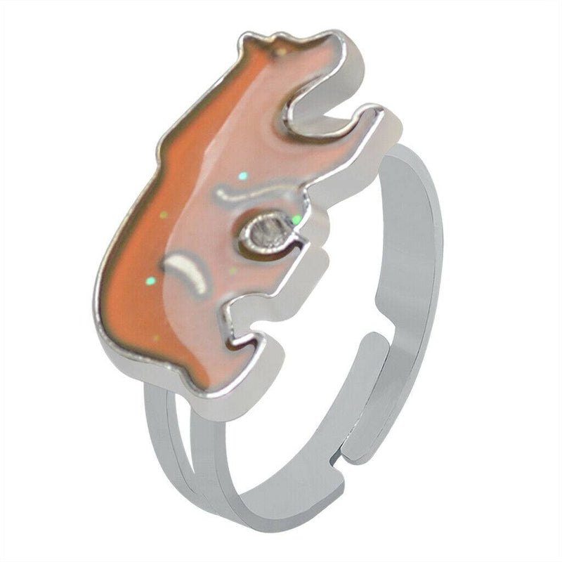 Exclusive Open Bear Color Changing Emotion Temperature Mood Finger Ring