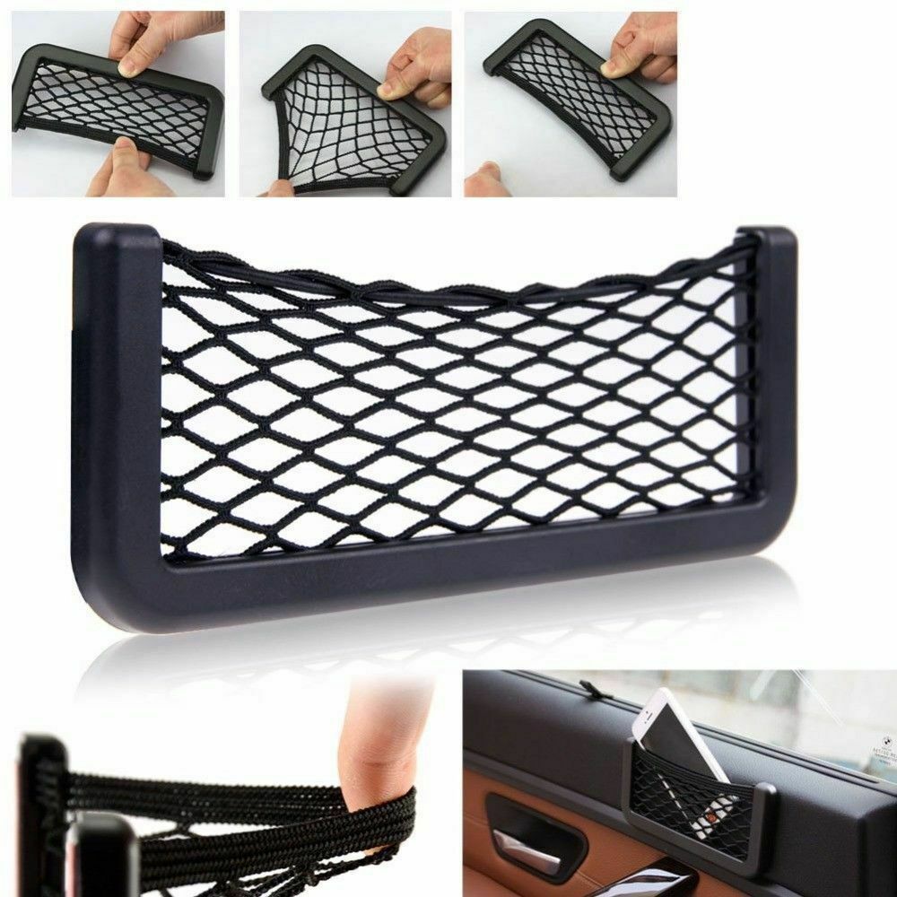 Creative Car Auto Seat Side Back Net Storage Bag Phone Holder Pocket Organizers