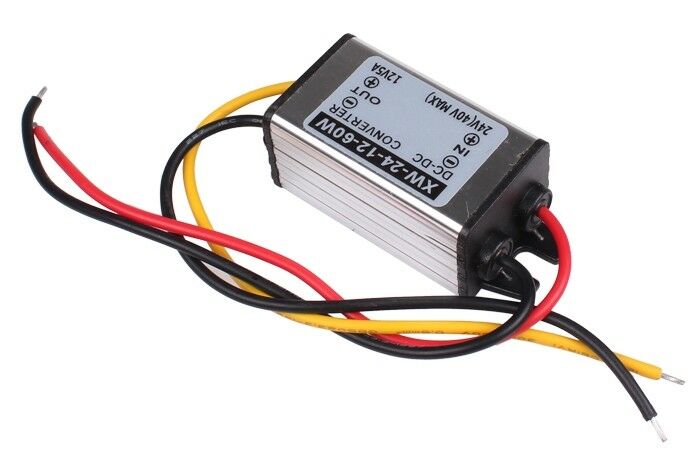 Car Power Supply Waterproof 24V(14-40V) To 12V 5A 60W DC/DC Converter Regulator