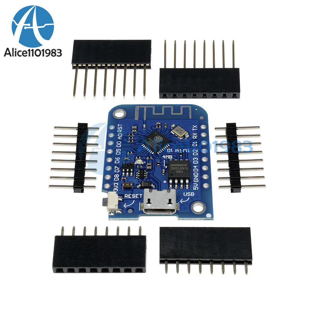 Wemos D1 Mini V3.0.0 WIFI Internet ESP8266 CH340G Development Board For Arduino