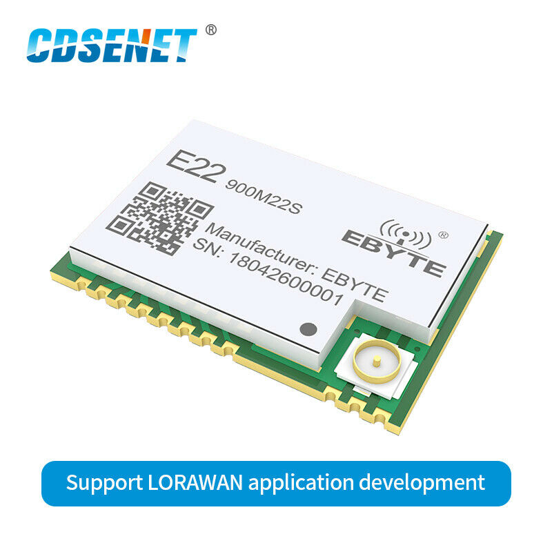 SX1262 LoRa Transceiver 915Mhz E22-900M22S 22dBm SMD IPEX IoT Wireless Module