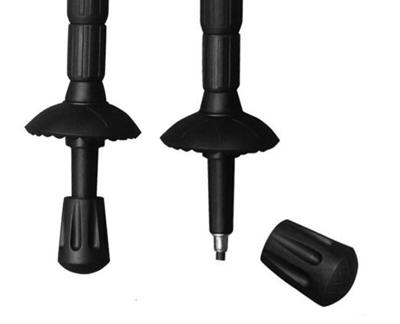 2pcs Wearable Rubber Tip End Cap Hammers Trekking Pole Hiking Stick Sports.l8