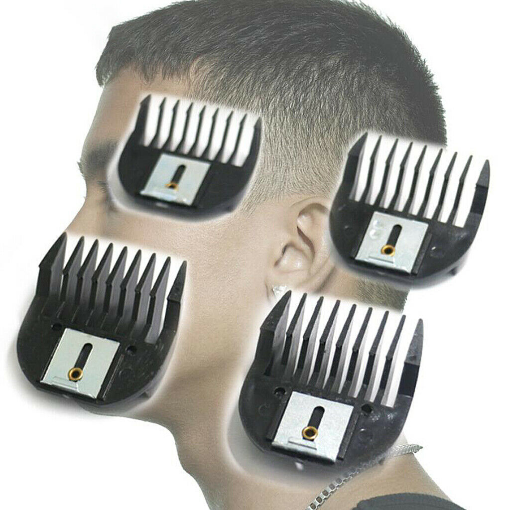 4 Pieces 3/6/9/12mm Hair Clipper Limit Guide Comb Cutting Size Replacement