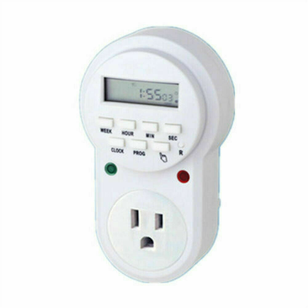 New Programmable Timer Switch Plug Turnover Number 110V-125V 60Hz 15A 1875W